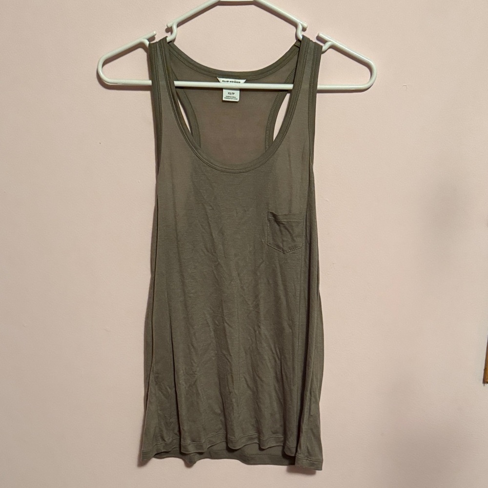 Club Monaco Olive Women's Tank Top